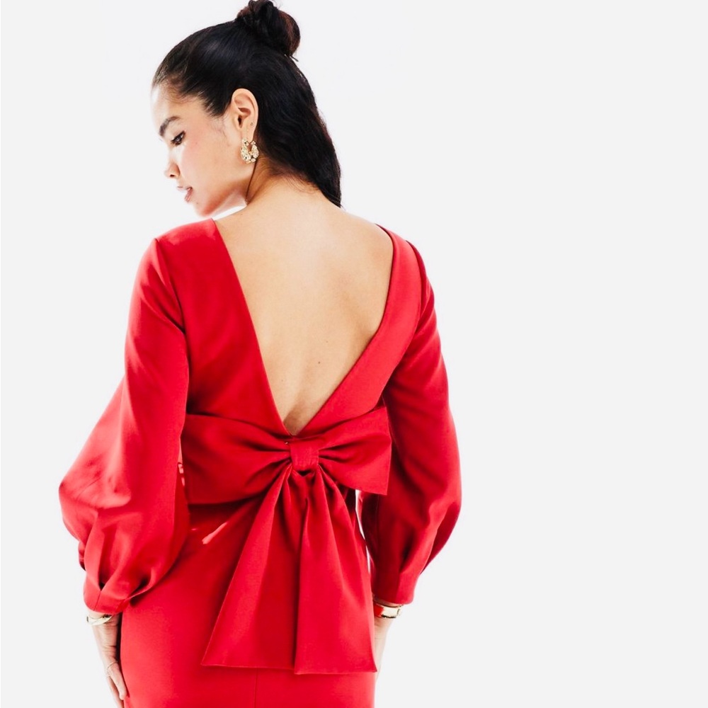 Dress by EVER NEW Red Satan mini dress